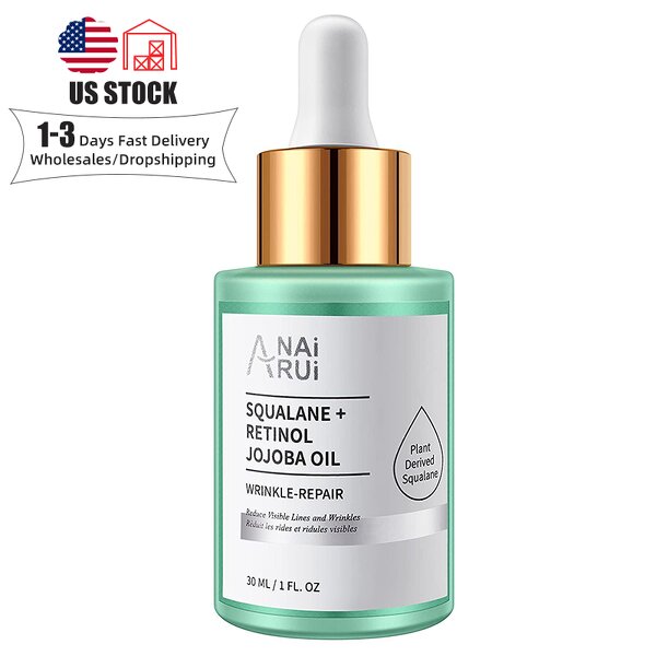 Squalane Retinol Jojoba Oil - In Stock Face Body Hair Nail Nourish Anti Aging Fine Lines