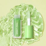 Green Clear Lip Gloss - No Logo Vegan Plant Fruit Flavor Moisturizer Plumping Lip Oil