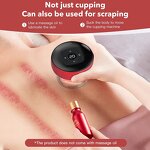 Electric Cupping Massager - 12 Modes Pressure Vacuum Cellulite Neck Shoulder Back Scraping
