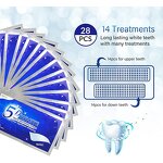 5D White Whitener Strips - 6% HP or Non Peroxide 28 Strips Smoking Coffee Wine Stain Removal