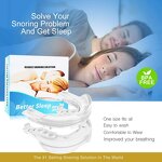 Anti Snore Mouth Guard - BPA Free Best Night Bite Guard Teeth Grinding and Clenching