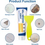 Universal Caulk Sealer - Waterproof Self-Adhesive Hole Filler Drywall Patch with Scraper