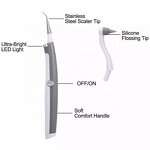 Sonic Dental Cleaner - Oral Care Electric Teeth Whitening Tartar Stains Remover With LED Light