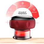 Electric Cupping Massager - 12 Modes Pressure Vacuum Cellulite Neck Shoulder Back Scraping