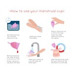 Silicone Menstrual Cup - Eco-Friendly Reusable Health Care 12 Hours Wear for Women Period Care