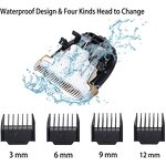 Dog Grooming Kit - Rechargeable Cordless Quiet Electric Hair Clipper Thick Coats Trimmer Shaver