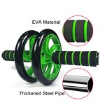 Abdominal Exercise Roller - Home Gym Fitness Abs Workout Core Strength Muscle Training Wheel