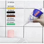 Tile Gap Sealant - 180ml Waterproof Anti-Mildew White Gold Coffee Grey Seam Repair