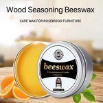 Wood Seasoning Beeswax - Non Toxic All-Purpose Furniture Wood Cleaner and Polish