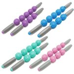 M3 Massage Roller - 5 Ball Yoga Stick Point Spiky Pressure Deep Tissue Body Recovery