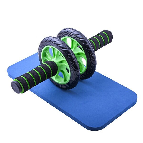 Abdominal Exercise Roller - Home Gym Fitness Abs Workout Core Strength Muscle Training Wheel