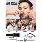 Beard Mustache Comb - Best Men Gift Template Perfect Line up Edging Jaw Cheek Neck Line
