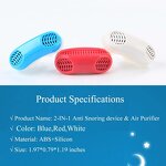 2 in 1 Anti Snoring Device - Automatic Nasal Dilator Nose Vents Air Purifier Filter