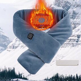 USB Electric Scarf - Anti-Cold Washable DuPont Cotton 3-Temperature Adjustable Neck Pain Relief