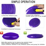 Wobble Cushion - Core Balance Disc Stability Pads Physical Therapy Dyna Disc Wobble Board
