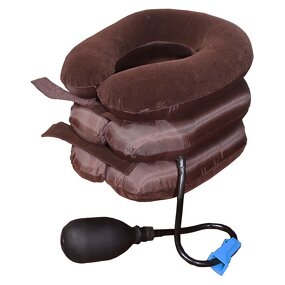 Cervical Neck Traction Device - Inflatable Adjustable Pillow Stretcher Instant Neck Pain Relief