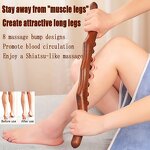 Wood Gua Sha Roller - Natural Body Lymphatic Deep Tissue Therapy Muscle Relax Scraping Stick