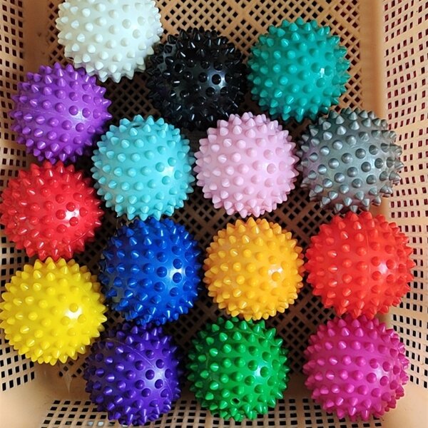 Massage Balls - Deep Tissue Plantar Fasciitis Reflexology Stress Therapy Spiky Foot Roller