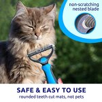 Double Sided Pet Brush - Best Seller Shedding Dematting Undercoat Rake Remove Tangles Cats Dogs