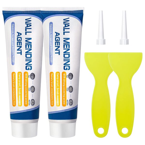 Universal Caulk Sealer - Waterproof Self-Adhesive Hole Filler Drywall Patch with Scraper