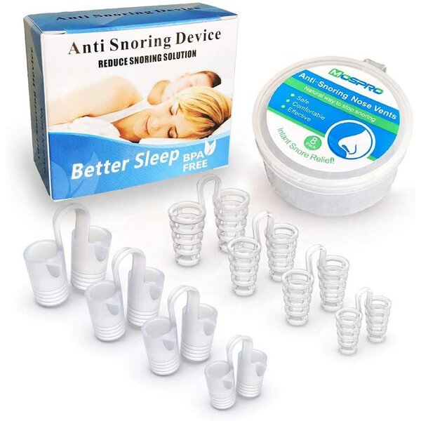 Anti Snoring Nose Vents - 8 Pack Different Size Ease Breathing Nasal Dilator Breathing Relief