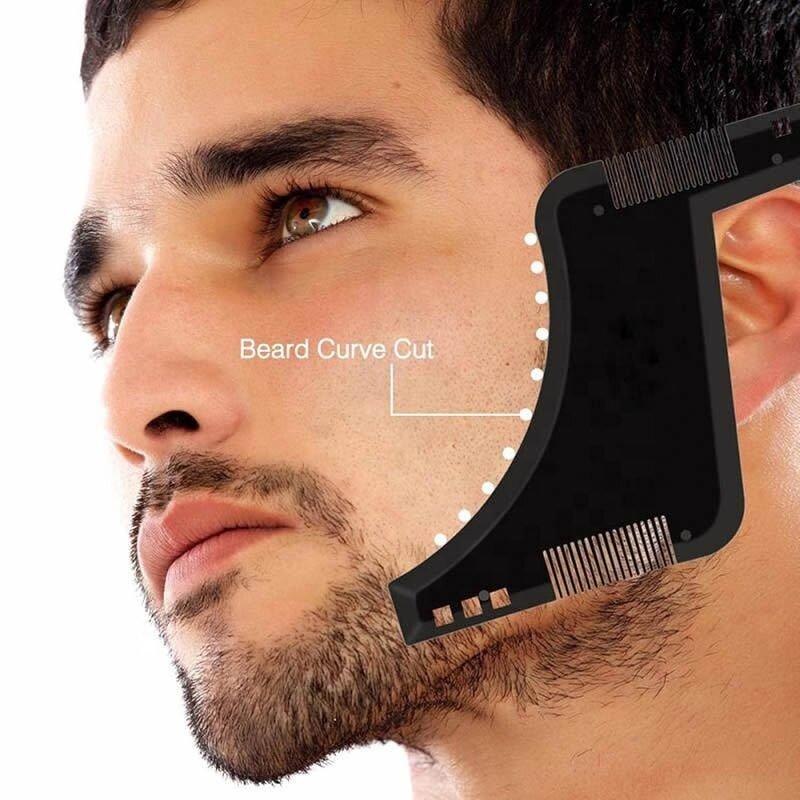 Premium Beard Shaper - Styling Tool with Inbuilt Comb Perfect Line up Edging Razor Trimmers