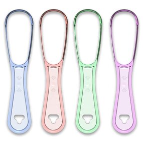 PP Tongue Cleaner - 100% BPA-Free Effective Food Grade Tool Bad Breath Treatment Oral Hygiene