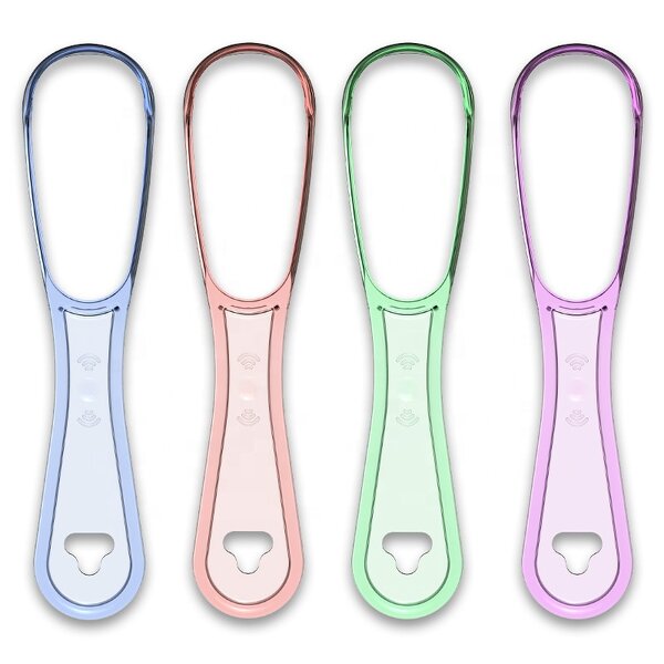 PP Tongue Cleaner - 100% BPA-Free Effective Food Grade Tool Bad Breath Treatment Oral Hygiene