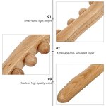 Wood Gua Sha Roller - Natural Body Lymphatic Deep Tissue Therapy Muscle Relax Scraping Stick