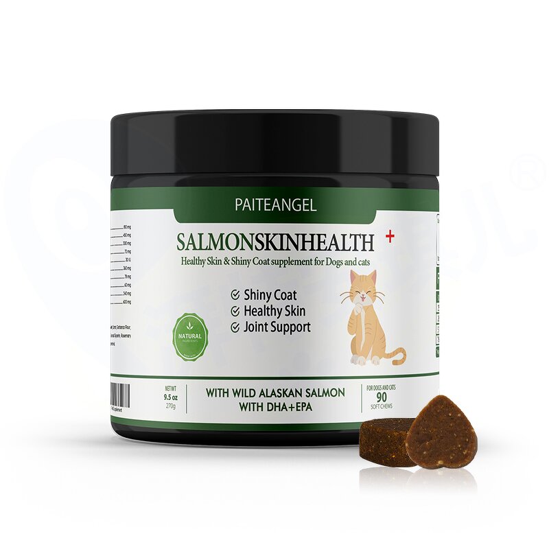 Dog Omega Treats Chews - Manufacturer - Natural Skin Coat Allergy Itch Joint Heart Salmon Oil