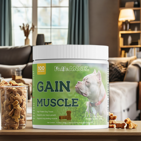 Dog Muscle Gain Supplement - Manufacturer - Custom Flavor Turkey Tuna Chicken Adult Pet