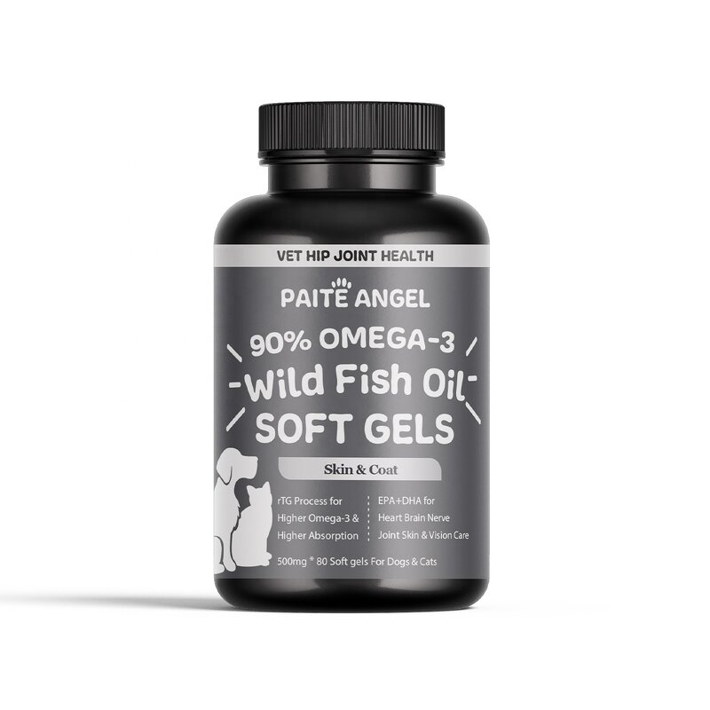Wild Fish Oil Softgels - Manufacturer - Custom RTG 3X Absorption Heart Brain Joint 90% Ultra-Pure
