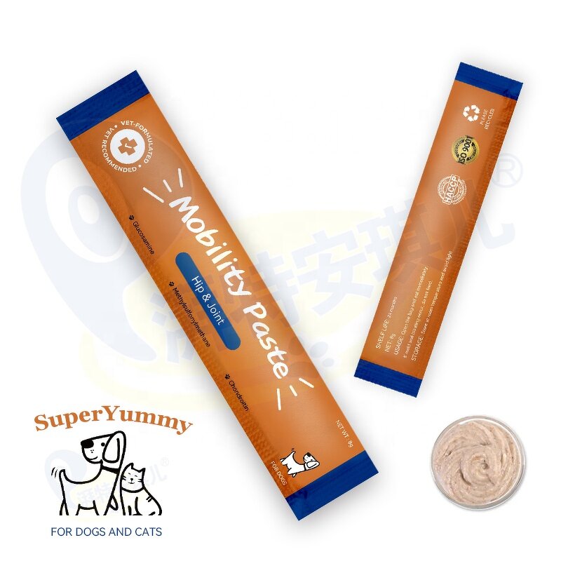 Mobility Paste Treats - Manufacturer - Multi-Flavor Hip Joint Health Care Dogs Cats Supplement