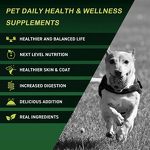 Dog Total Supplement - Manufacturer - Daily Health Wellness Probiotics Omega 3 Nutrition