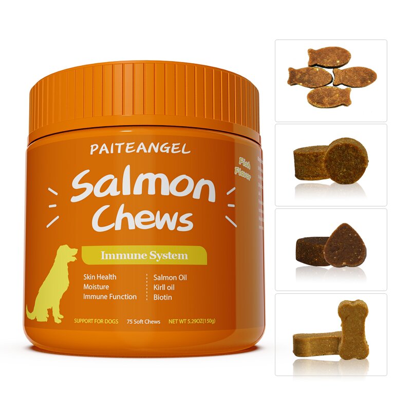 Dog Omega 3 Supplement - Manufacturer - Natural EPA DHA Skin Coat Allergy Shiny Salmon Oil