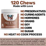Dog Flea Tick Chewable - Manufacturer - Natural Control Treatment Prevention Immune Support