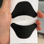 眼贴工厂-黑色硅胶可重复使用眼影罩