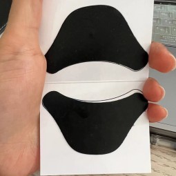 眼贴工厂-黑色硅胶可重复使用眼影罩