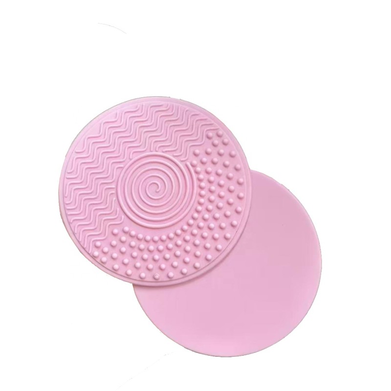 Brush Cleaner Mat Manufacturer - Pink Silicone Facial Cleansing Pad