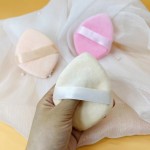 粉扑供应商-定制logo彩色超纤绒粉扑