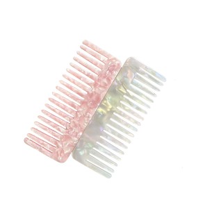 Hair Comb Supplier - 4mm Korean Wide Tooth Acetate Comb