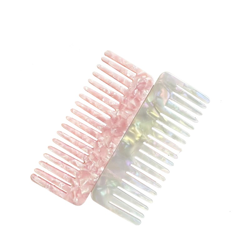 Hair Comb Supplier - 4mm Korean Wide Tooth Acetate Comb