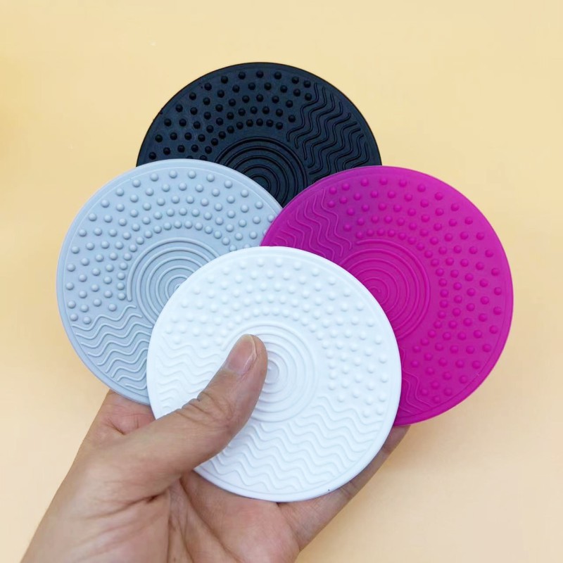Makeup Brush Mat Supplier - 8cm Multi Color Cleaning Pad