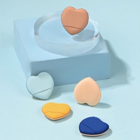 Mini Makeup Sponge Factory - Colorful Heart Shape Latex Free Blender