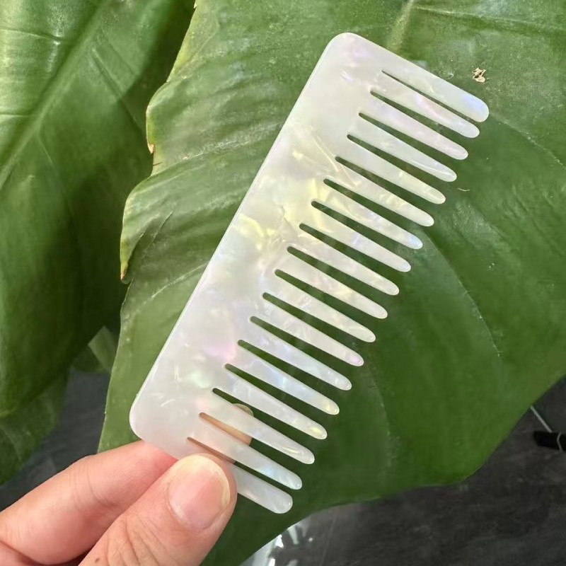 Hair Comb Factory - Pink Acetic Acid Hot Comb Wide Tooth