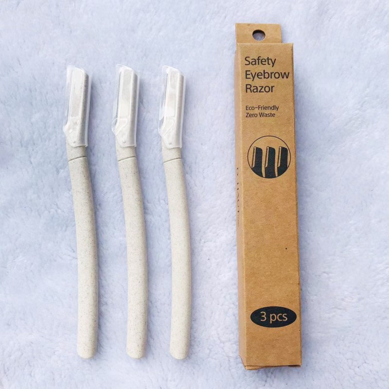 Eyebrow Razor Supplier - Wheat Straw Biodegradable Shaving Razor