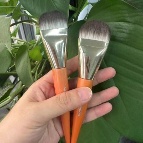 Makeup Brush Manufacturer - Vegan Wood Handle Foundation Brush