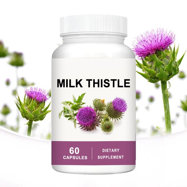 Milk Thistle Capsule - Manufacturer - Chardon Marie Natural Herbal Extract Supplement Capsule