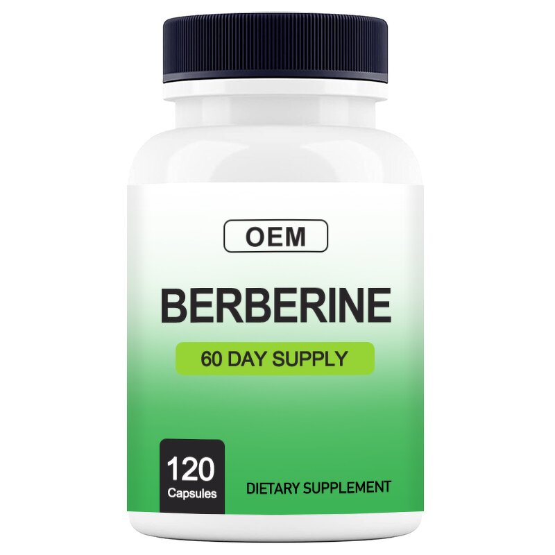 Berberine HCL Capsules - Manufacturer - 500Mg Herbal Powder 120 Capsules Dietary Supplement