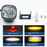 Car LED Spotlight - Manufacturer - Four-Leaf Clover 4-Lens Waterproof for Car Motorcycle 1-Year Warranty
